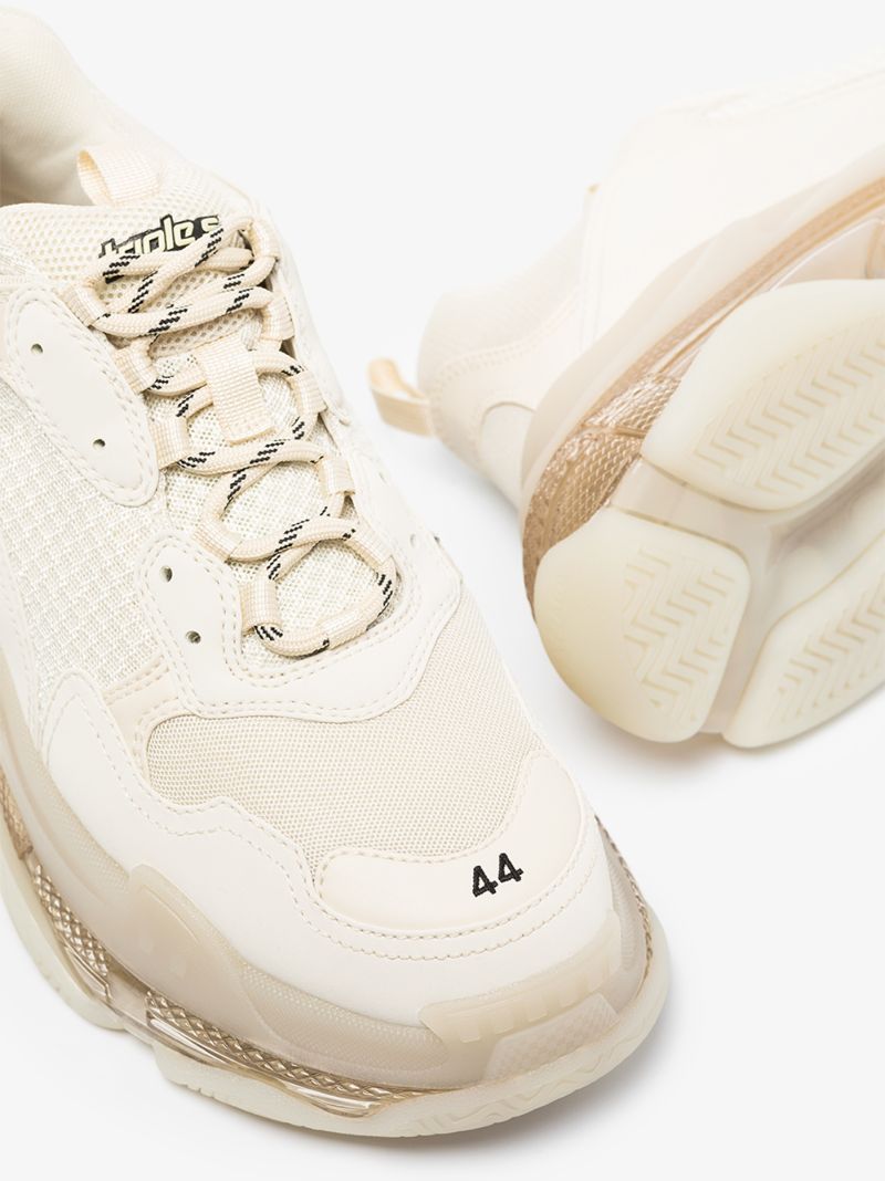 Neutral Triple S Clear Sole Sneakers