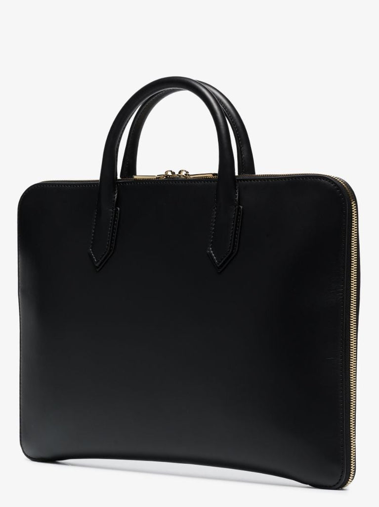 Black Leather Laptop Bag