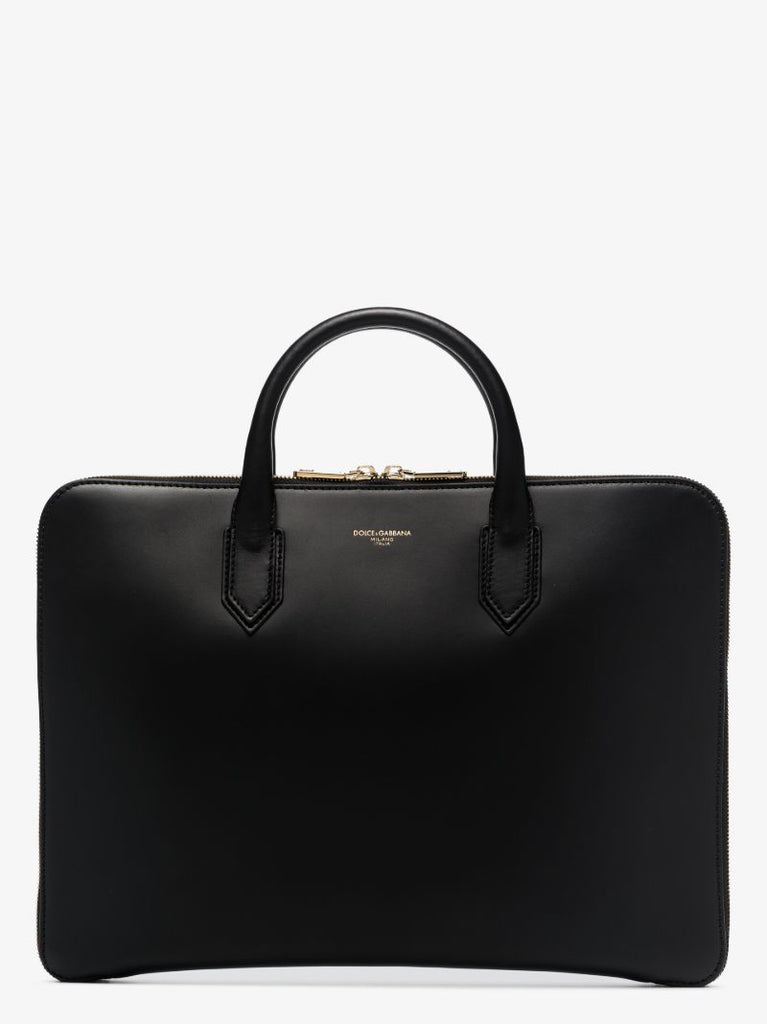 Black Leather Laptop Bag