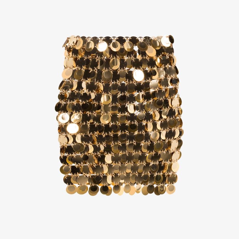 Sequin Chain Mail Mini Skirt