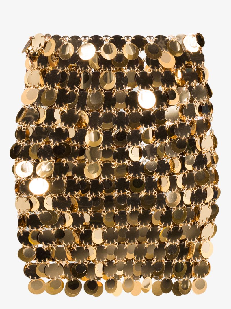 Sequin Chain Mail Mini Skirt