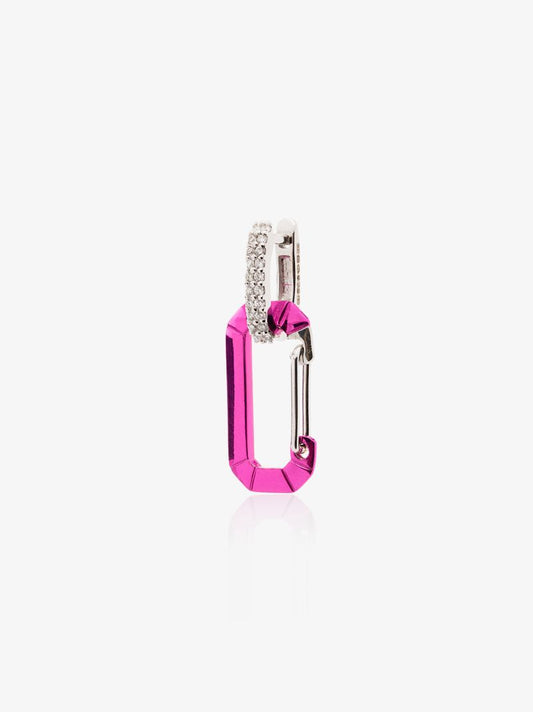 18k White Gold Chiara Small Diamond Single Drop Earring