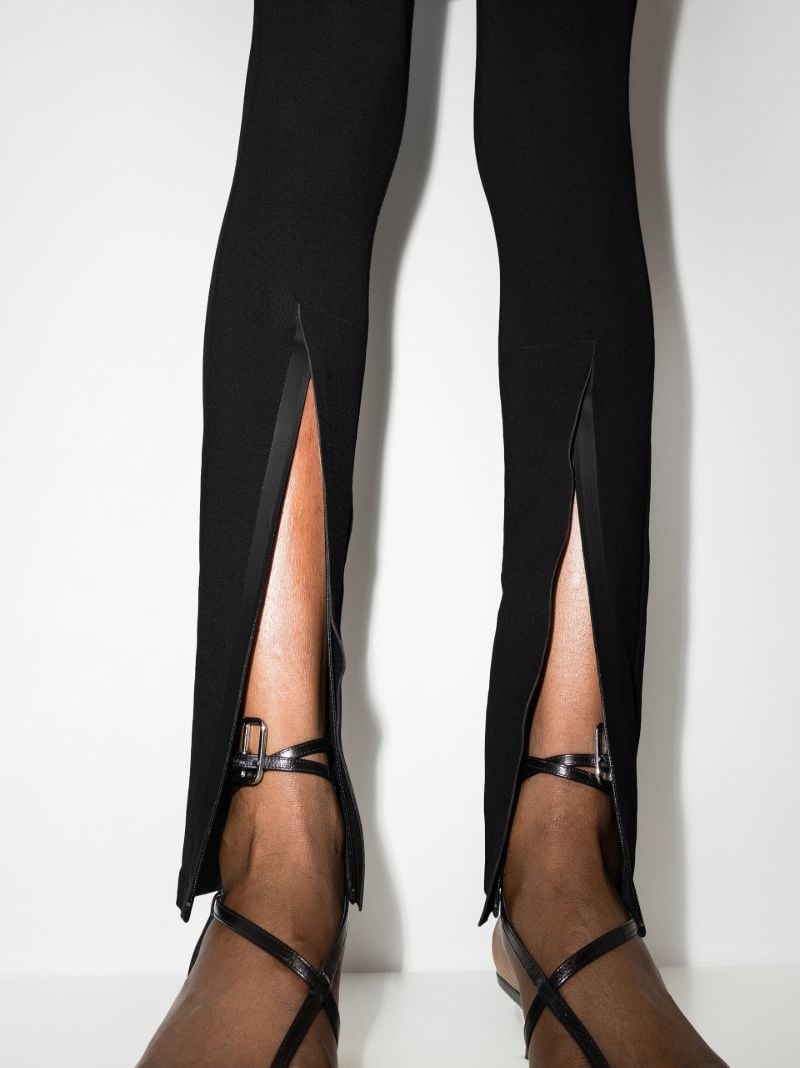 X Browns 50 Black Front Zip Leggings