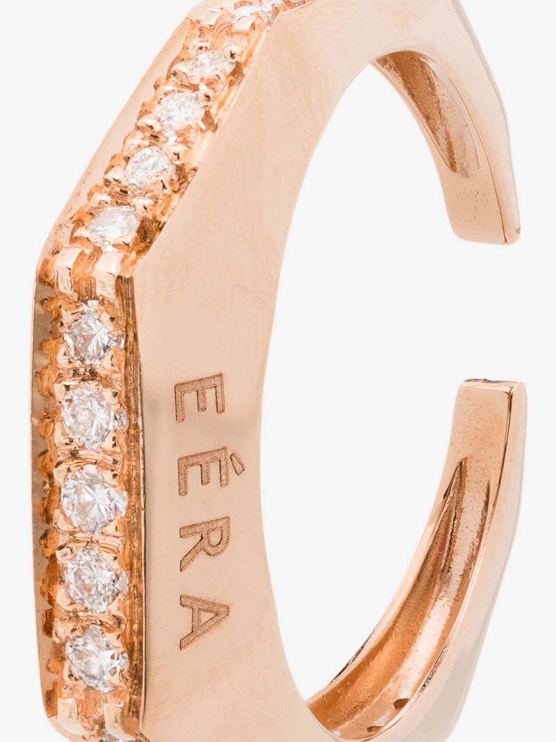 18k Rose Gold Sabrina Diamond Ear Cuff
