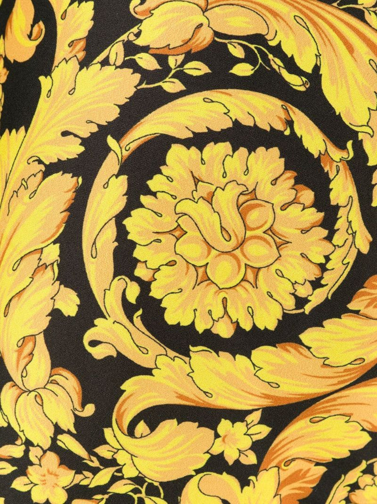 Gold-tone Barocco Print Swim Shorts