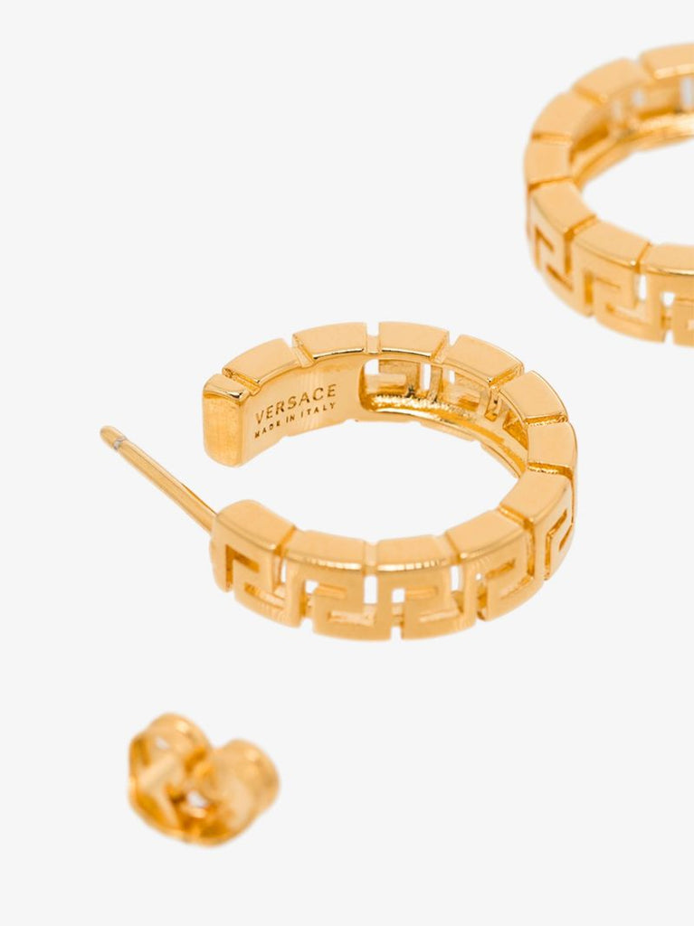 Gold-tone Greca Hoop Earrings