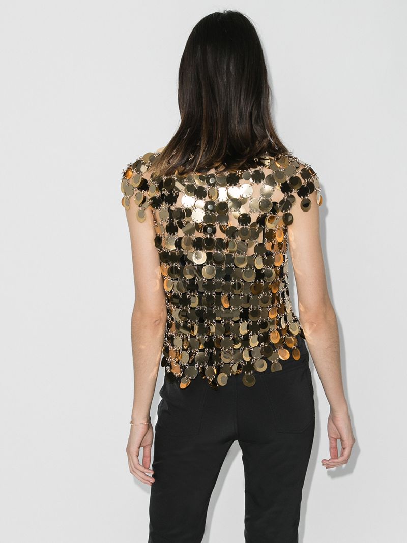 Sequin Chain Mail Top