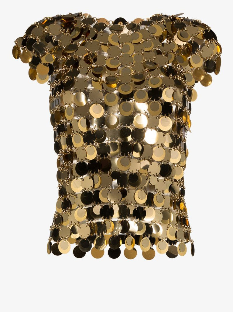 Sequin Chain Mail Top