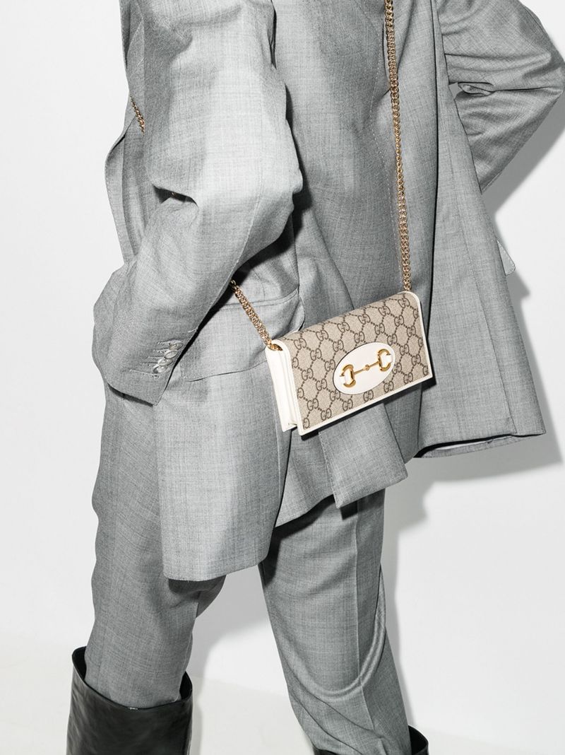 White Horsebit 1955 Gg Supreme Wallet-on-chain