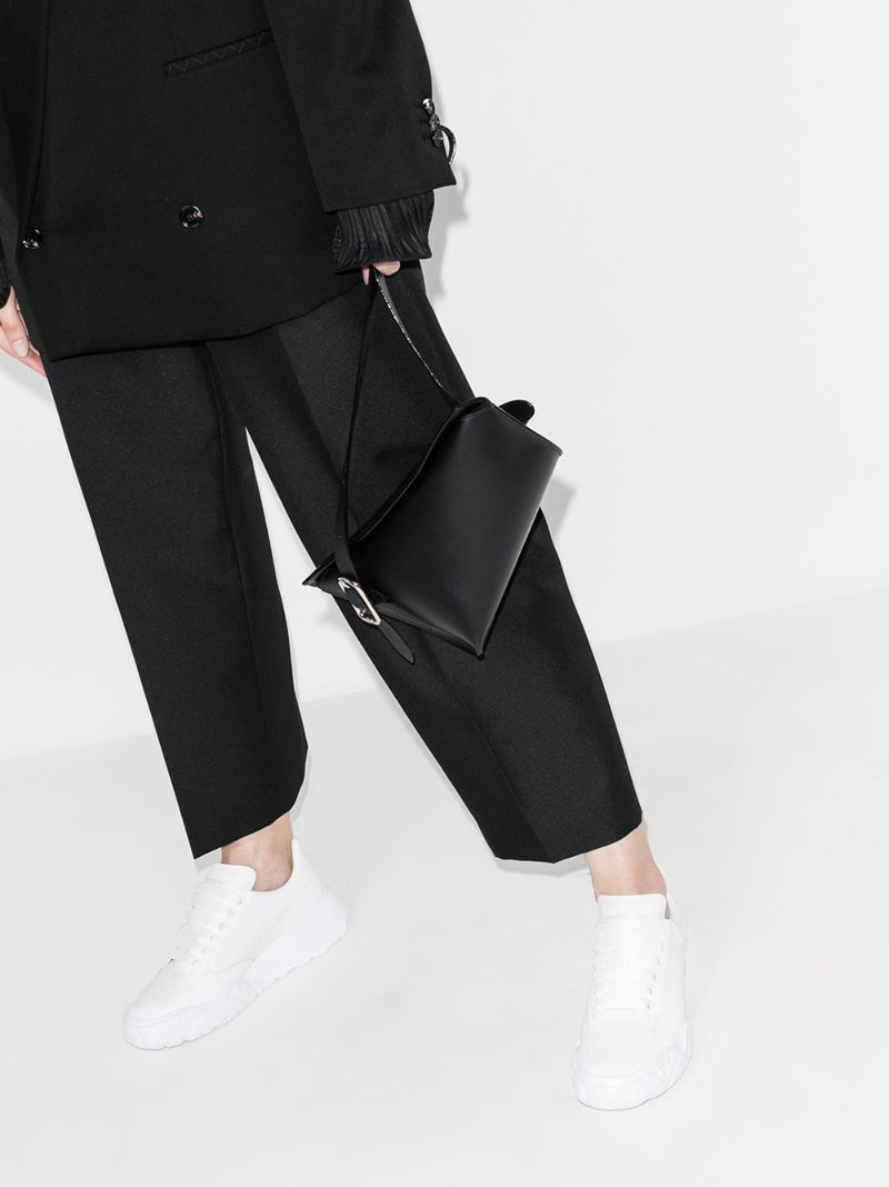 White Court Leather Low Top Sneakers