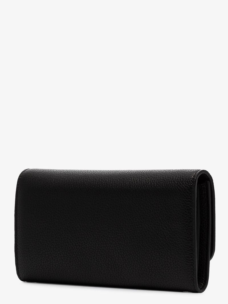 Black Gancini Leather Wallet Bag
