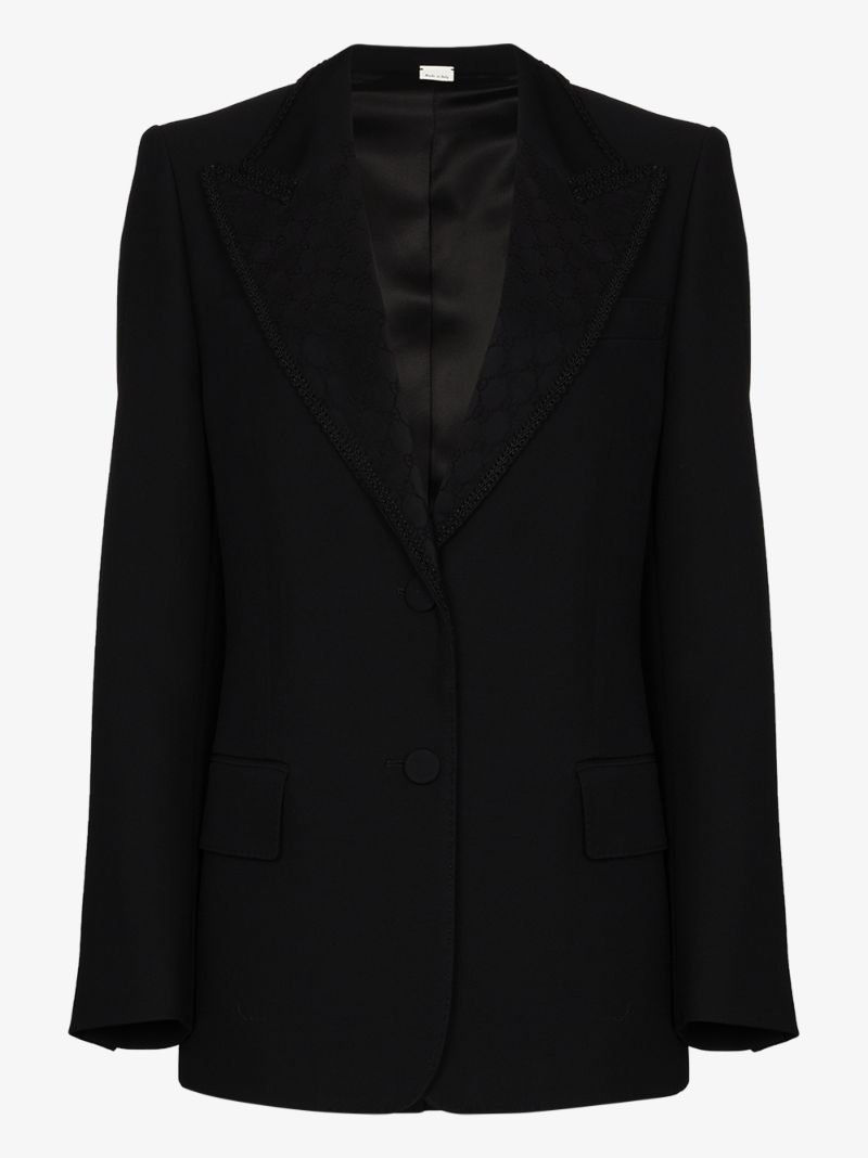 Logo Embroidered Blazer