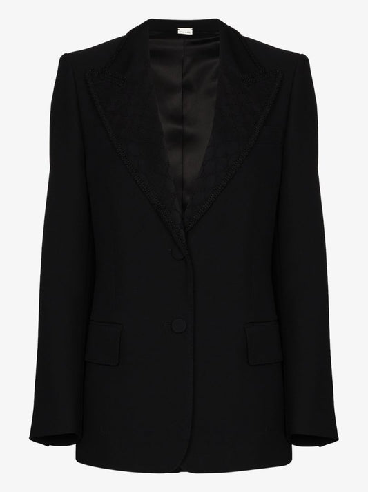 Logo Embroidered Blazer