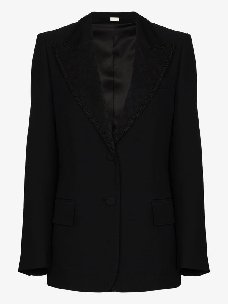 Logo Embroidered Blazer
