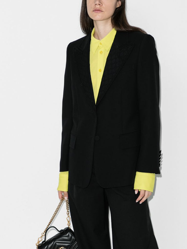 Logo Embroidered Blazer