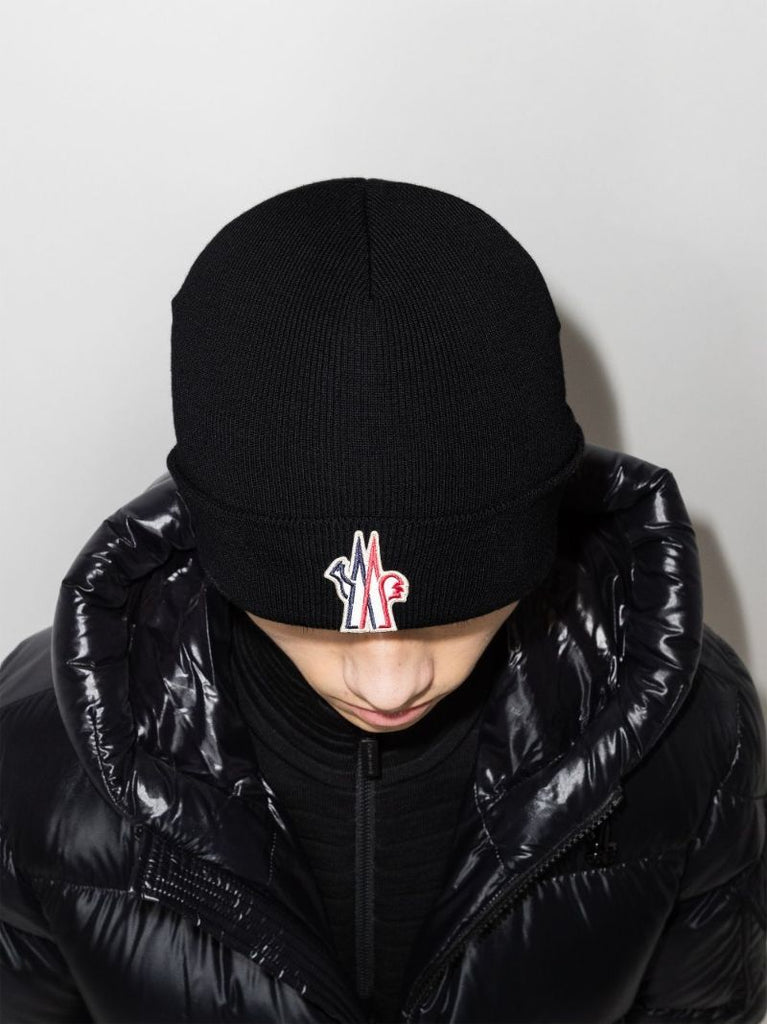 Black Wool Beanie Hat