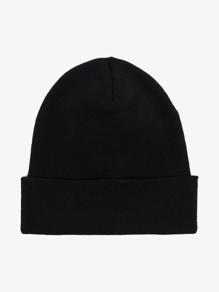 Black Wool Beanie Hat