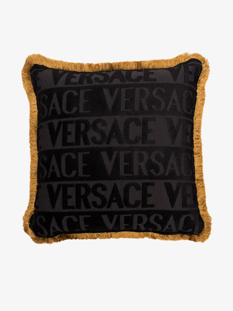 Black Medusa Sequin Cushion
