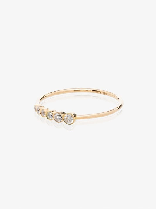 18k Yellow Gold Pleine De Lune Diamond Ring