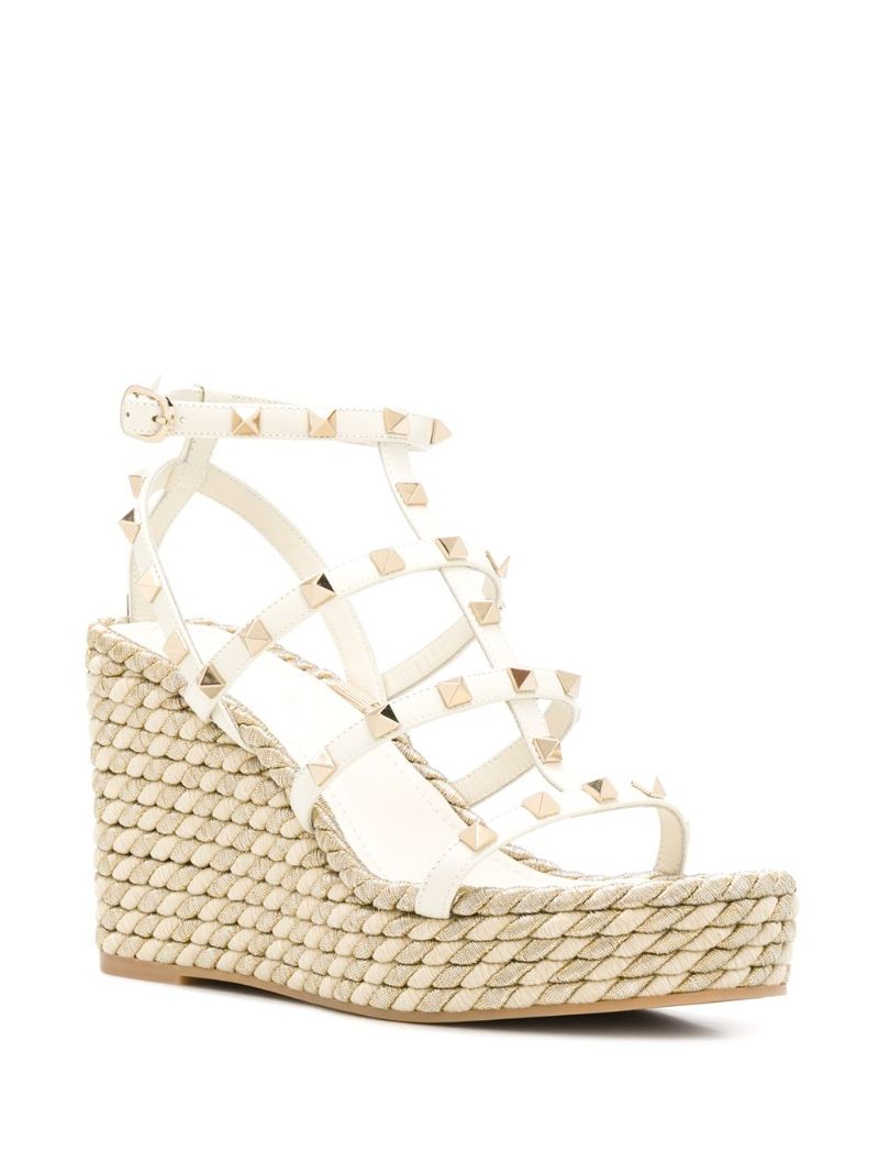 Neutral 95 Rockstud Wedge Sandals