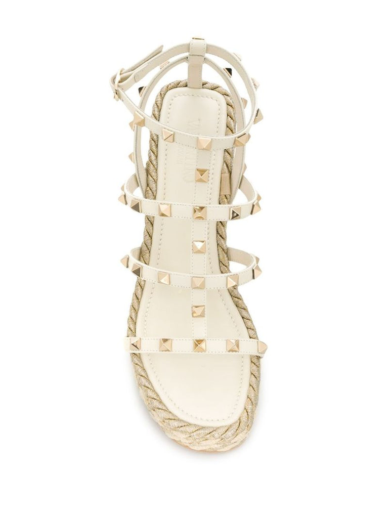 Neutral 95 Rockstud Wedge Sandals