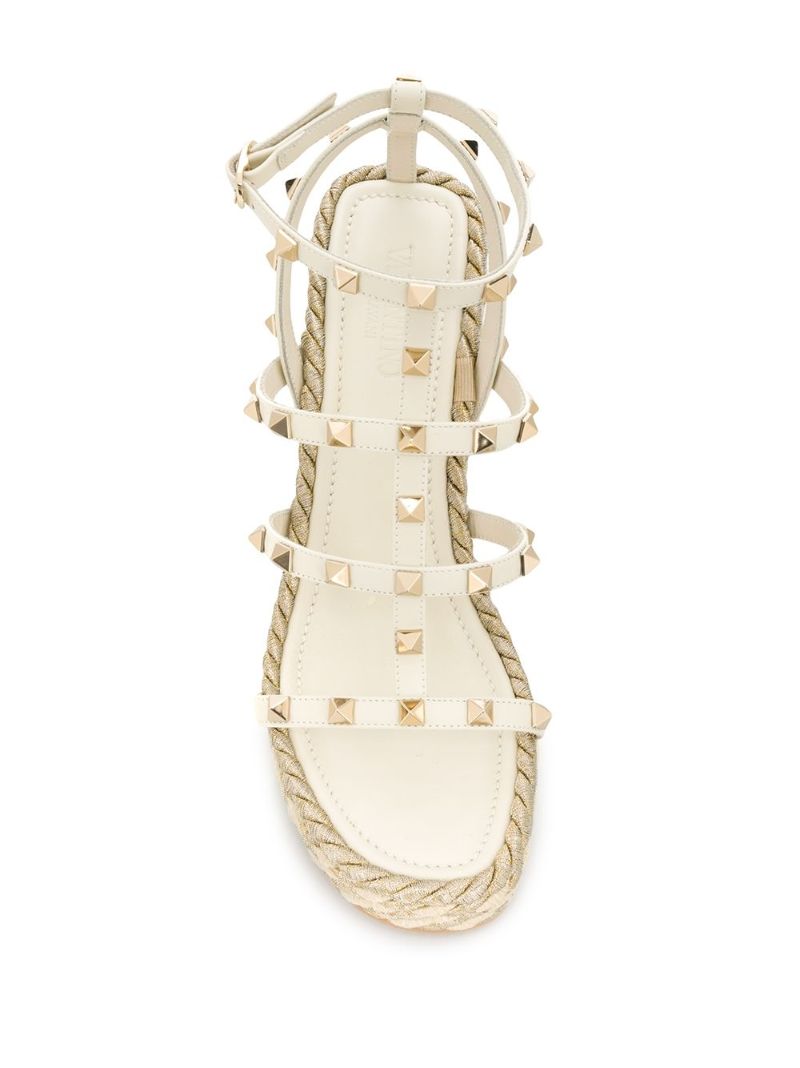 Neutral 95 Rockstud Wedge Sandals