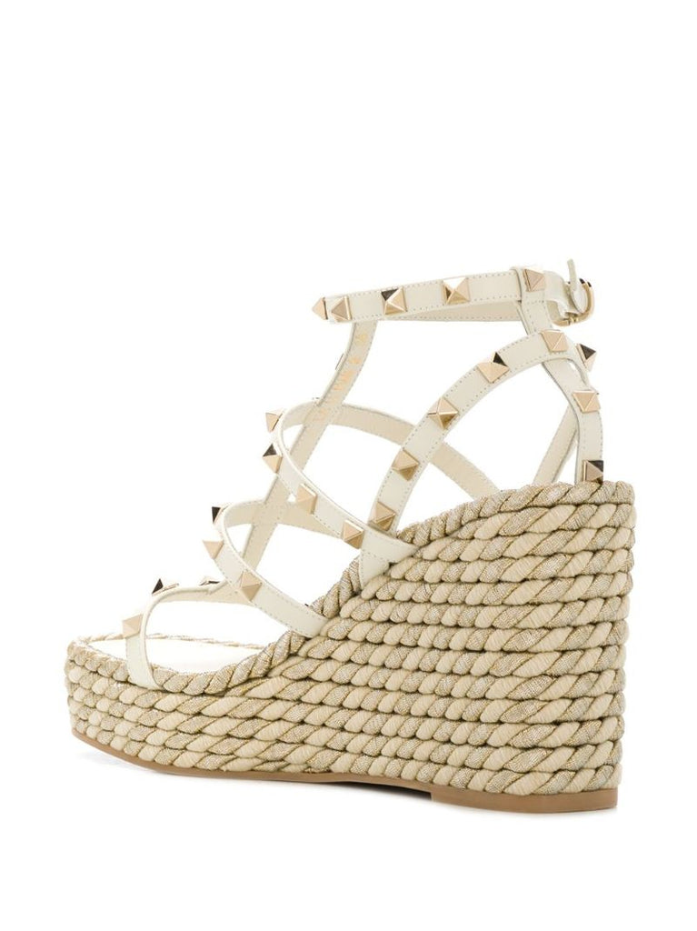 Neutral 95 Rockstud Wedge Sandals