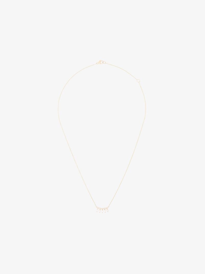 14k Yellow Gold Alexa Jordyn Curve Diamond Necklace