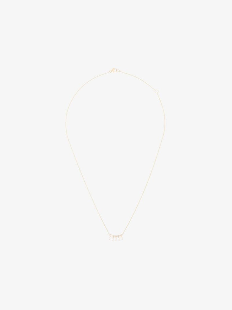 14k Yellow Gold Alexa Jordyn Curve Diamond Necklace