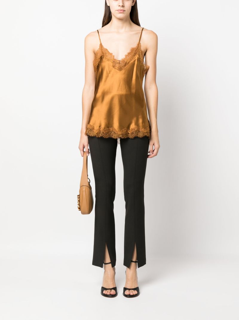 Scarlett Lace Trim Silk Camisole