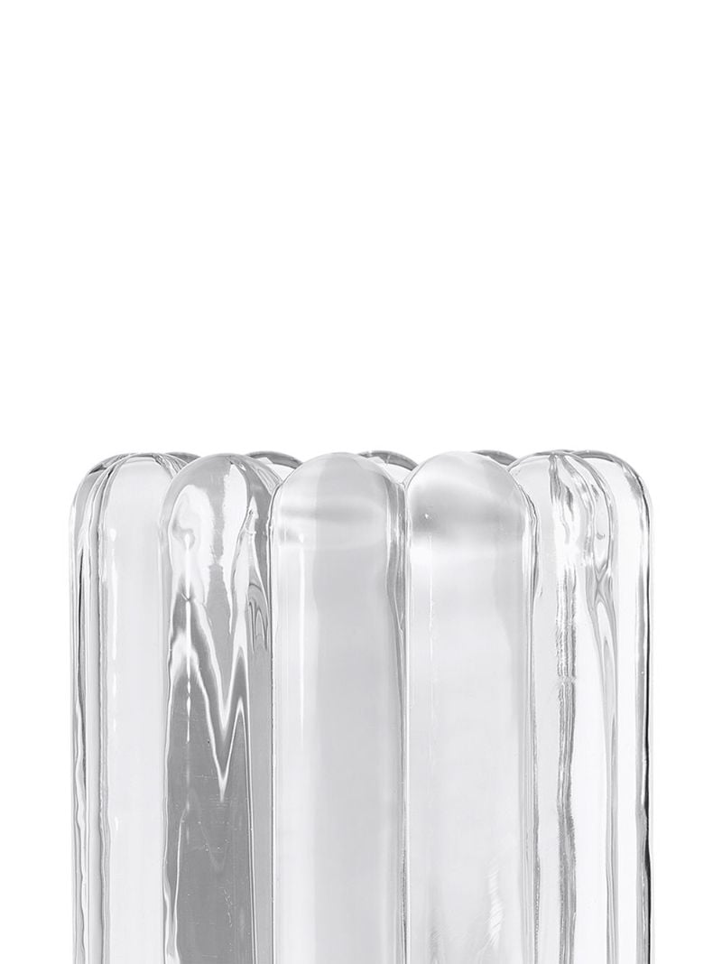 Clear Press Medium Glass Vase
