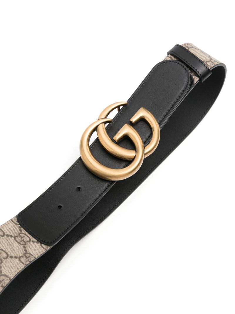 Black Gg Marmont Leather Belt