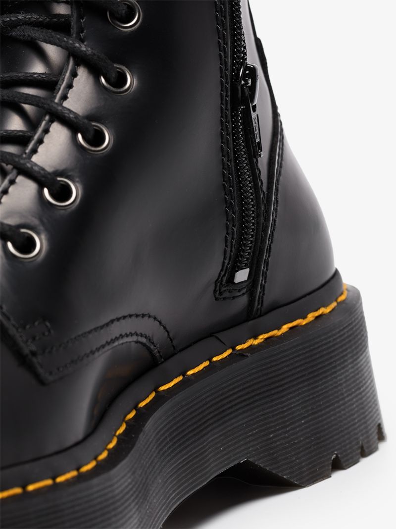 Black Jadon Platform Leather Boots