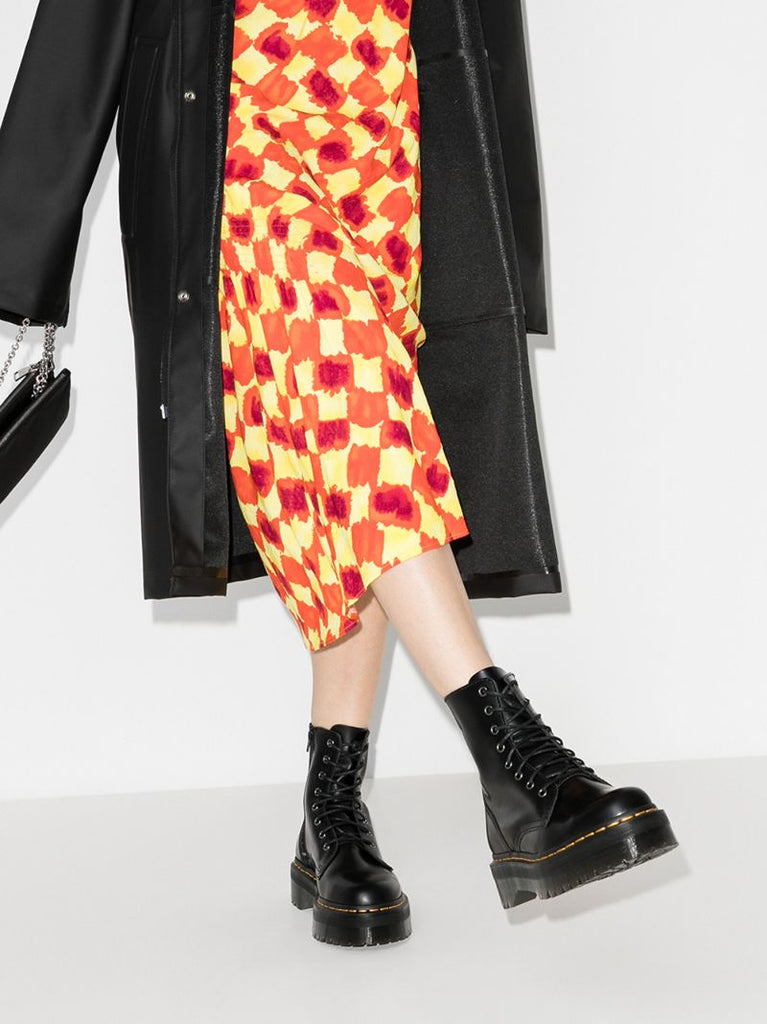 Black Jadon Platform Leather Boots
