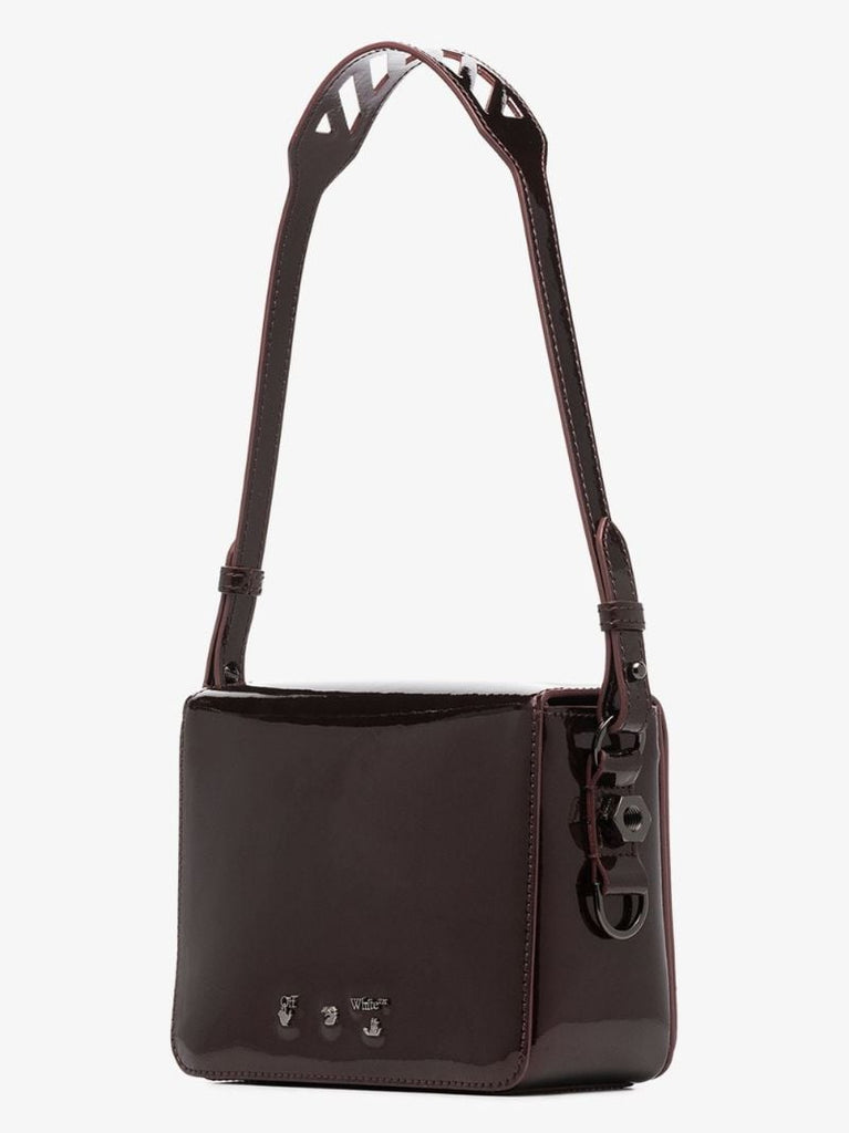 Binder Clip Patent-leather Shoulder Bag