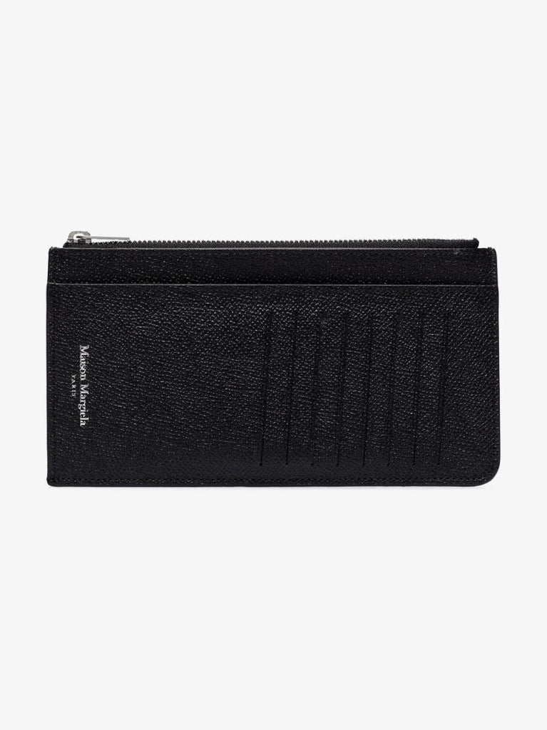 Black Four-stitch Leather Card Holder