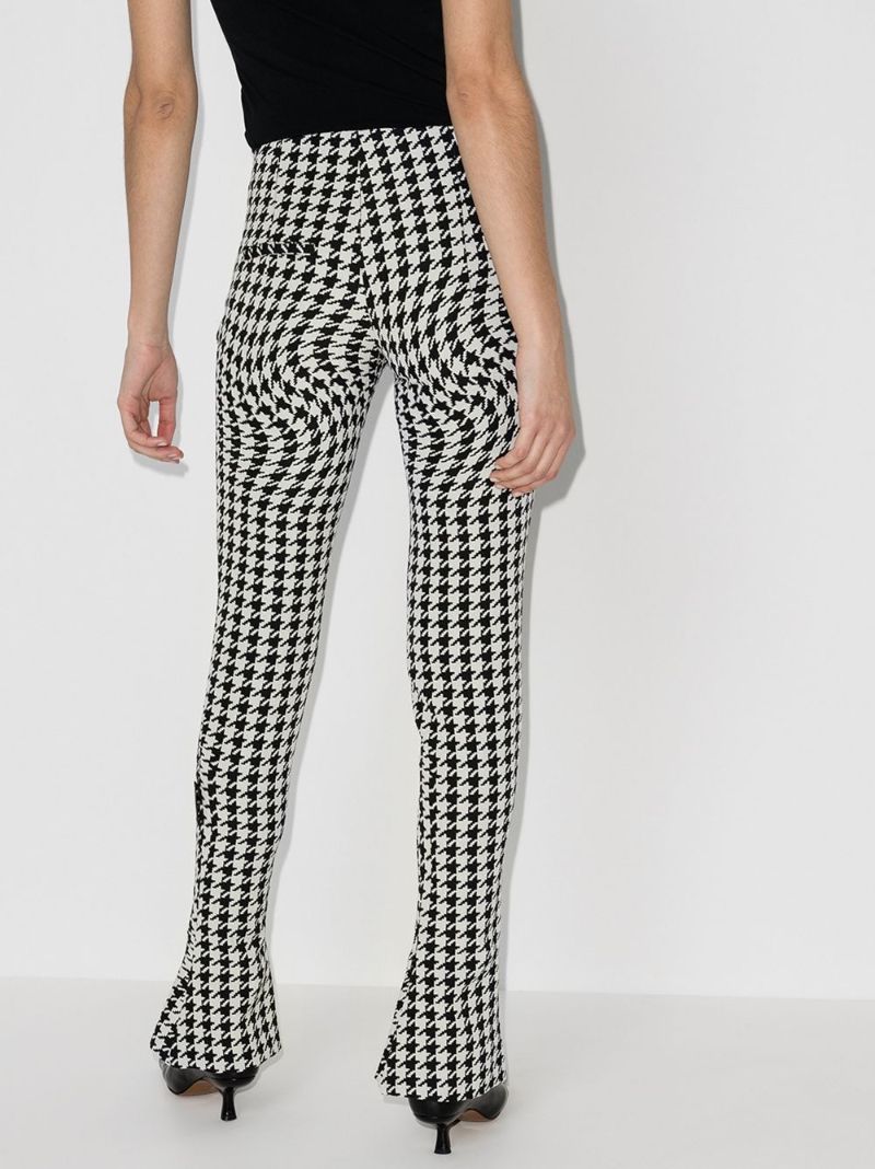 Psychedelic Houndstooth-print Trousers