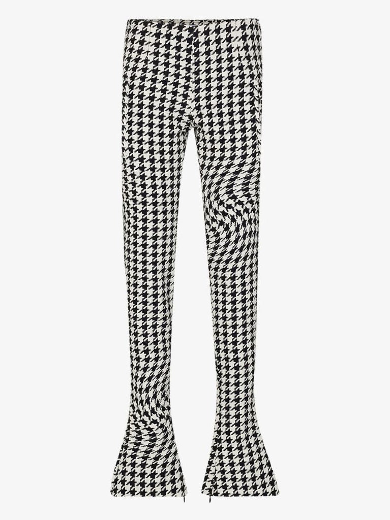 Psychedelic Houndstooth-print Trousers