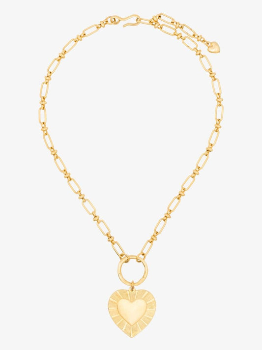 Gold-plated the Best Is Yet to Come Heart Necklace