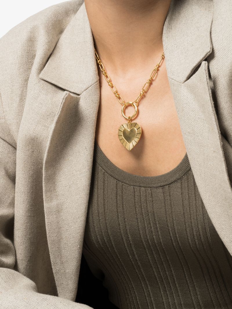 Gold-plated the Best Is Yet to Come Heart Necklace