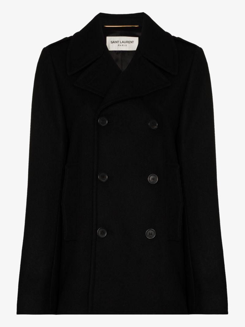 Double-breasted Wool Peacoat