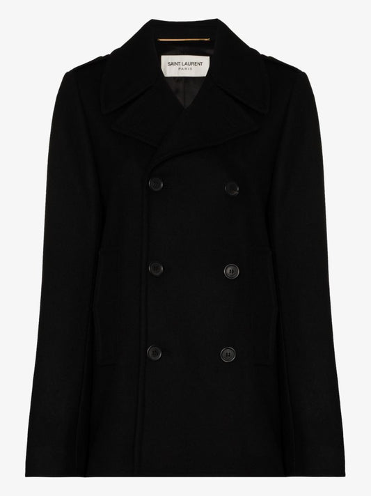 Double-breasted Wool Peacoat