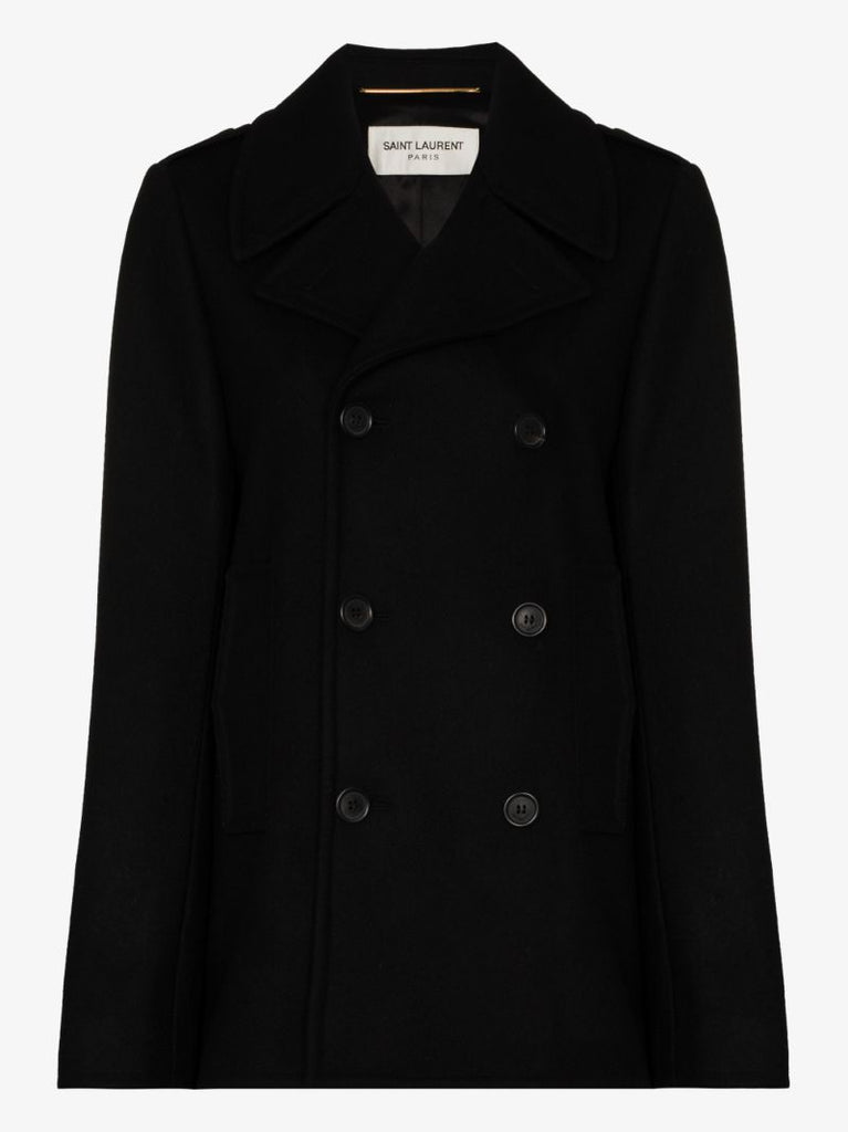 Double-breasted Wool Peacoat