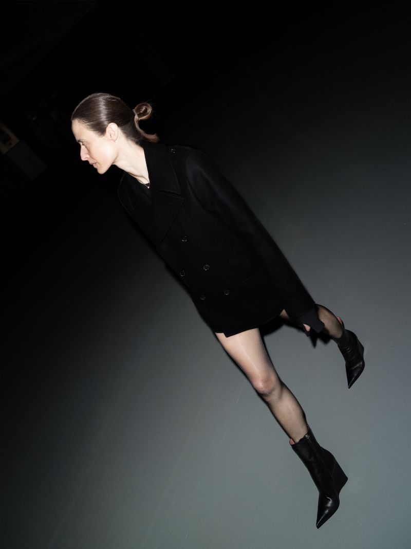 Double-breasted Wool Peacoat