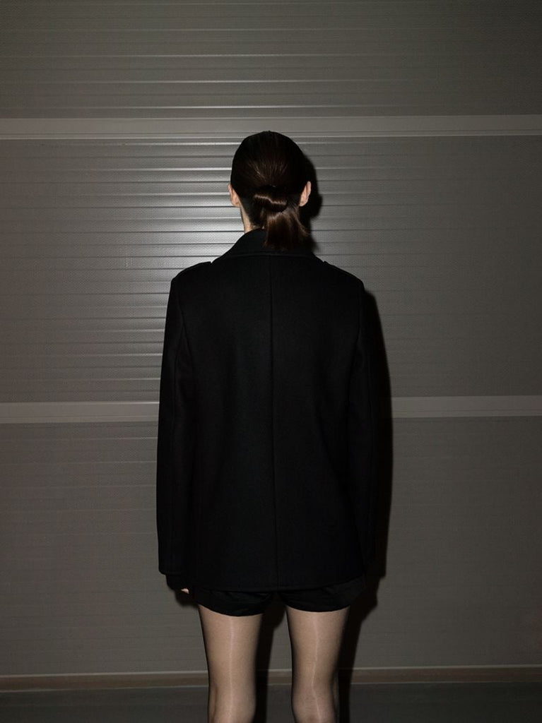 Double-breasted Wool Peacoat