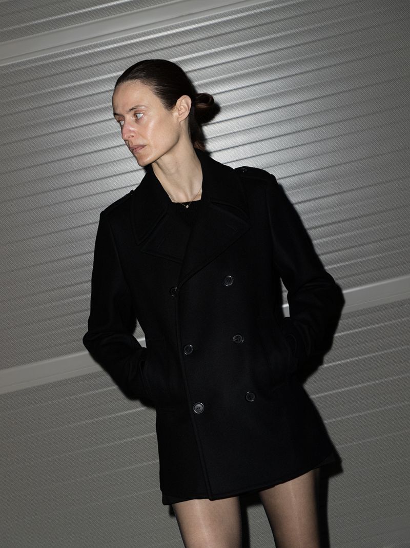 Double-breasted Wool Peacoat