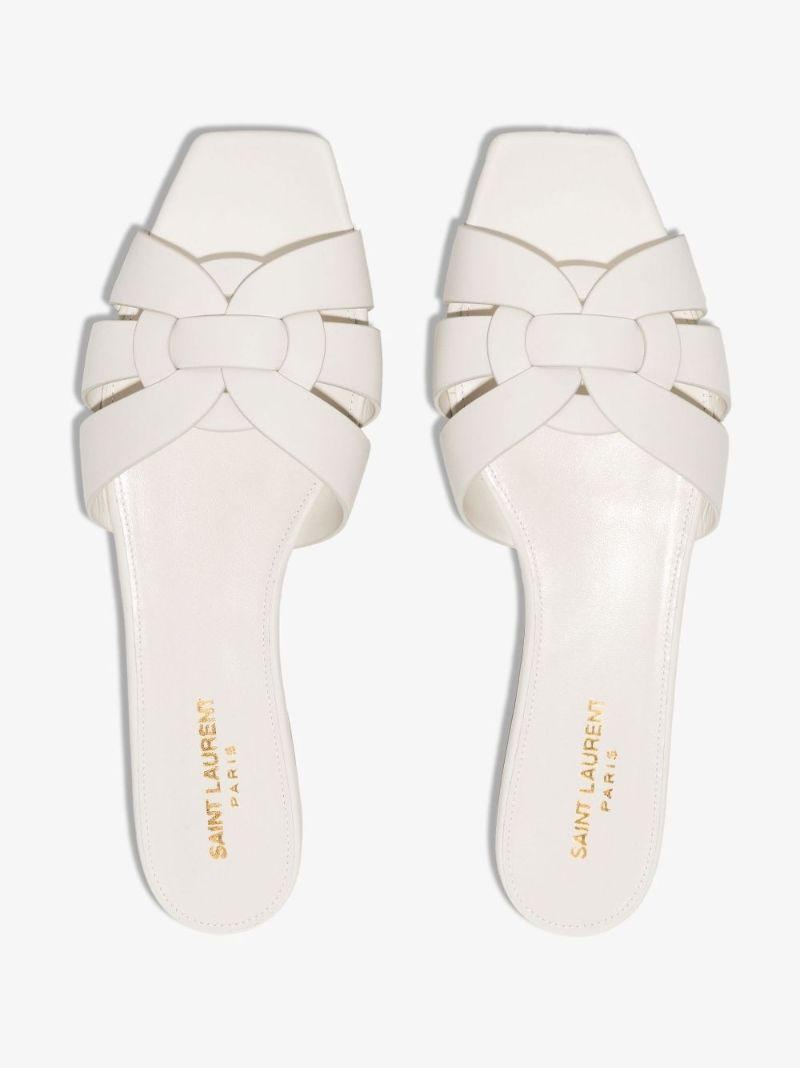 Neutral Tribute Flat Leather Sandals