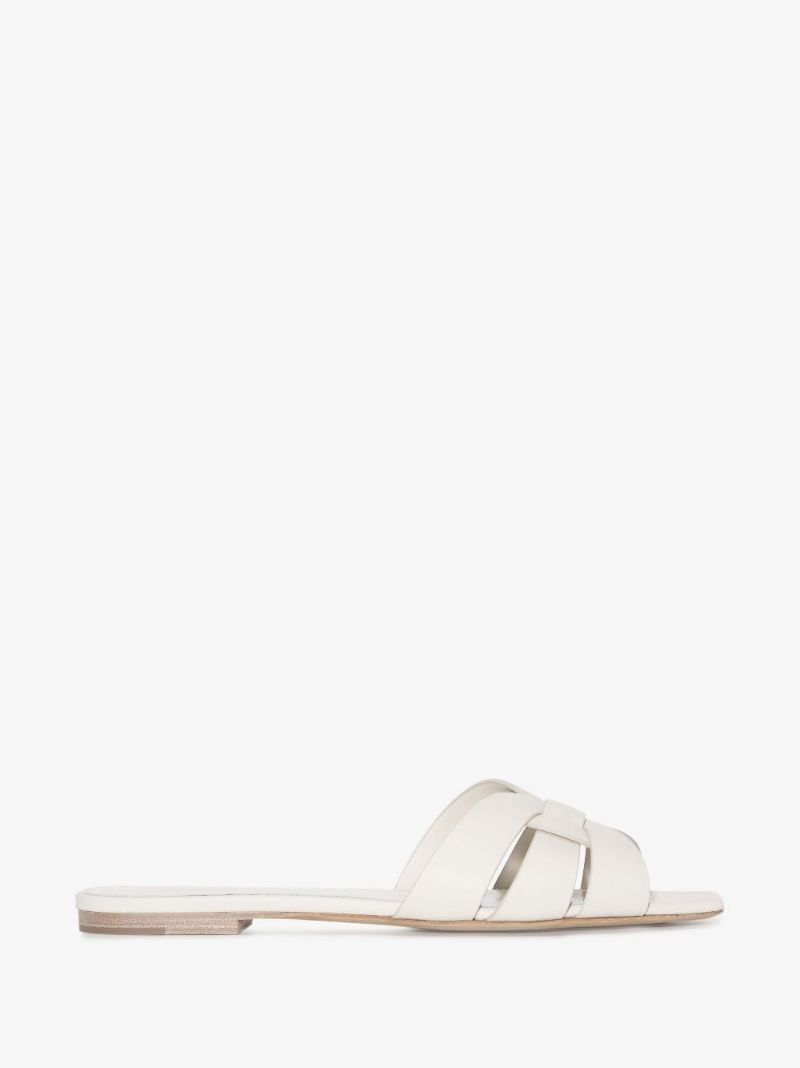 Neutral Tribute Flat Leather Sandals
