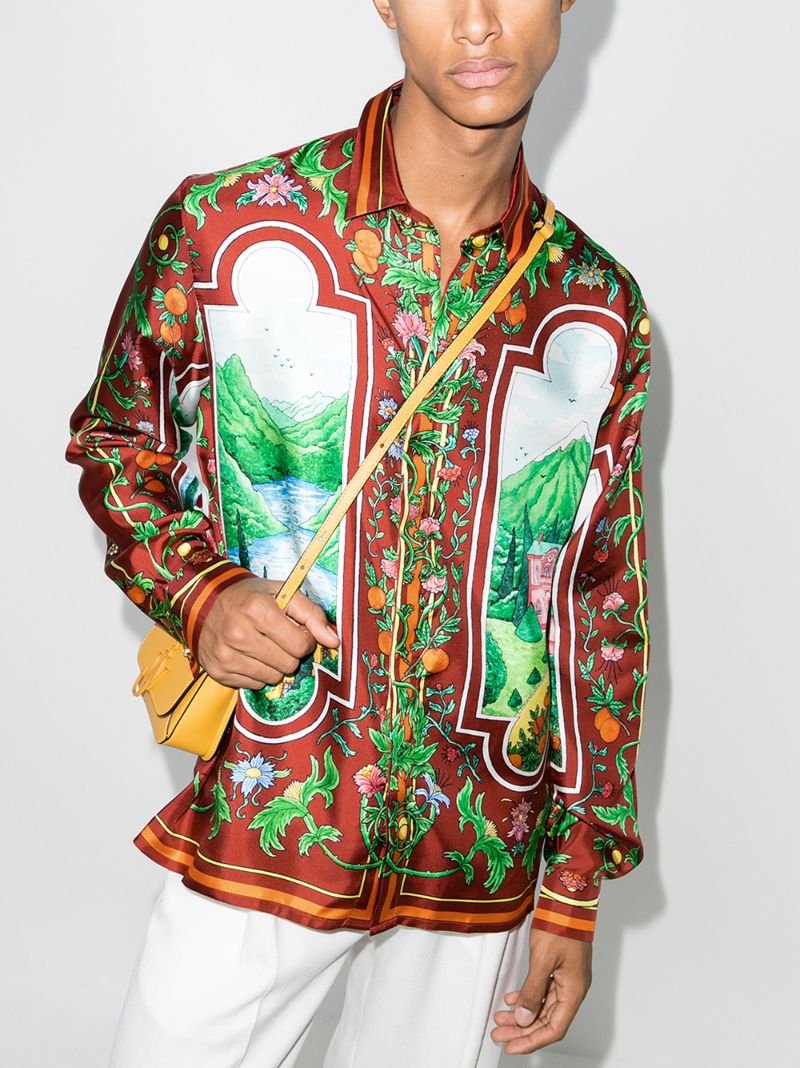 X Browns 50 FenÃ_x0083_Âªtre Sur Le Lac Silk Shirt