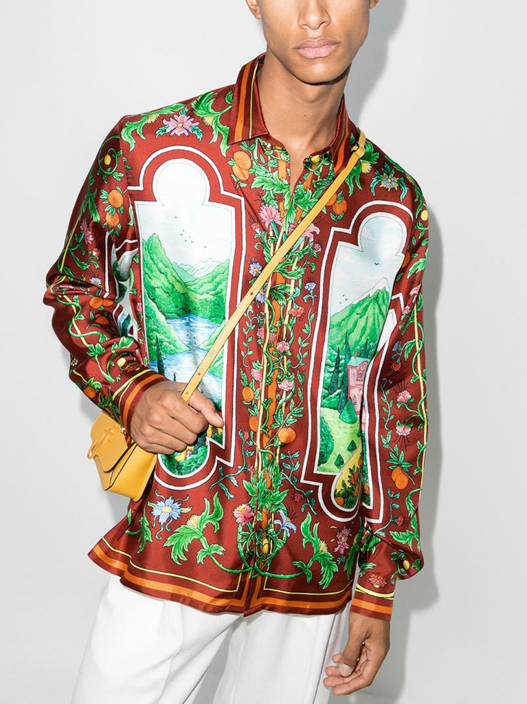 X Browns 50 FenÃ_x0083_Âªtre Sur Le Lac Silk Shirt